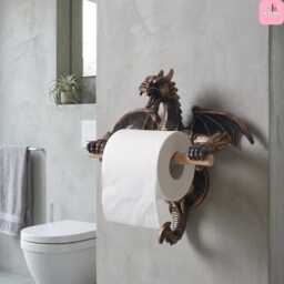 Dragon Toilet Paper Holder Wall Mount - thumbnail 1