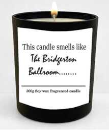 Bridgerton Joke Soy Wax Candle - Black Jar Gift - 300G - thumbnail 1