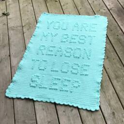 You Are My Best Reason To Lose Sleep Crochet Baby Blanket Pattern - thumbnail 4