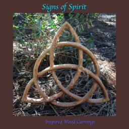 Triquetra Wood Carved Celtic Knot-Celtic Triple Goddess-Wiccan Protection-Christian Holy Trinity Symbol - Altar Carving Or Wall Art - thumbnail 4