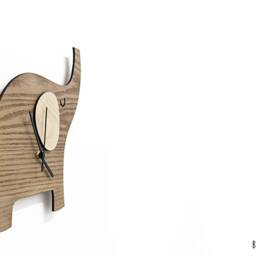 Cute Elephant Wooden Wall Clock, Kids Nursery Room, Teens Baby Room - Clock - thumbnail 2
