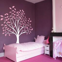 Nursery Tree Large Wall Forest Kids Decal Branches & Leaves 1135 - 7 Feet Tall - thumbnail 2