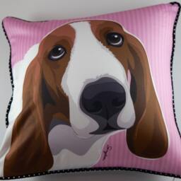 Basset Hound Pillow - thumbnail 2