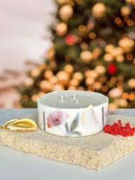 xl Large 3 Wick Candle, Christmas Candle, Festive Gift, Christmas Spice Scent, Festive Gift Idea, Gift For Her