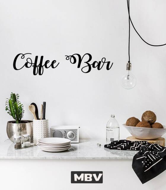 Coffee Bar Wall Decal/Saying Vinyl Lettering Sticker - Office Java Caf?? Bistro Buffet Restaurant Kitchen Decor - image 1
