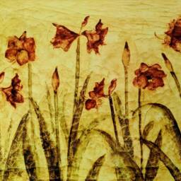 "Poppy Flowers Ceramic Wall Art Tile, 8"" By 12" - thumbnail 2