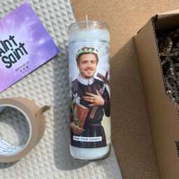 Saint Jack Grealish Prayer Candle Scented Vegan Soy Wax - thumbnail 2
