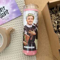 Saint Jack Grealish Prayer Candle Scented Vegan Soy Wax - thumbnail 3
