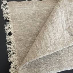 Pure Linen Towel Bath Hand Massage Rustic Washed Flax Organic Bathroom Linens - thumbnail 2