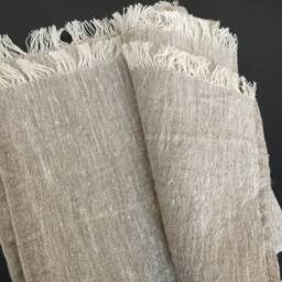 Pure Linen Towel Bath Hand Massage Rustic Washed Flax Organic Bathroom Linens - thumbnail 3
