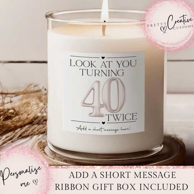 80Th Birthday Scented Candle, Making The World A Better Place Since 1945, Happy Birthday, 80S, 80, 80Th, Gift, 1945 Floral - image 1