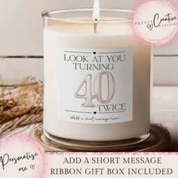 80Th Birthday Scented Candle, Making The World A Better Place Since 1945, Happy Birthday, 80S, 80, 80Th, Gift, 1945 Floral