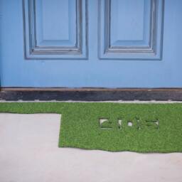 Oklahoma Area Code Synthetic Grass Doormat - Rug Wall Art Decor - thumbnail 2