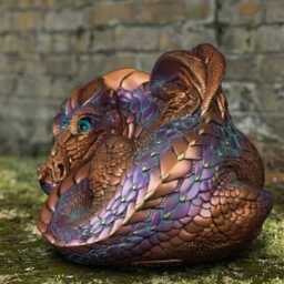 Handmade Concrete Dragon Statue Unique Garden Figurine Stone Wild Animal Sculpture Cement Decor Outdoor Patio Ornament - thumbnail 3