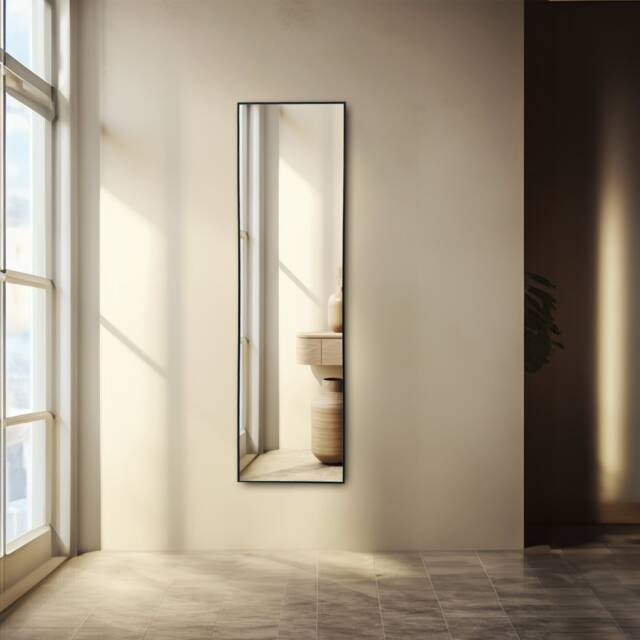 Rectangular Full Length Wall Mirror, Body Mirror Decor, Bedroom Accessory, Housewarming Gift, Wedding Gift - image 1