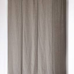 Rustic Linen Noren Curtain, Japanese Doorway Divider, 30x79 - thumbnail 3