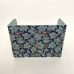 Handmade Bramble Desk Tidy William Morris Fabric Stationery Organiser With Drawer - thumbnail 4