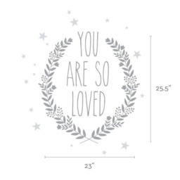 You Are So Loved Quote Lettering Wall Decal - thumbnail 3