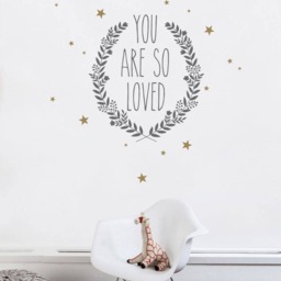 You Are So Loved Quote Lettering Wall Decal - thumbnail 2