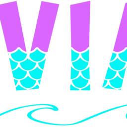Custom Name Mermaid Font Decal - Vinyl Sticker Girl Nursery Decor Boat & Wall - thumbnail 3