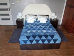 3 Denim Jeans Quilt Patchwok, Patchwork Denim, Denim Bedcover, Bedcover Patchwork, Upcycled, Scrap Fabric, Bedspread, Vintage