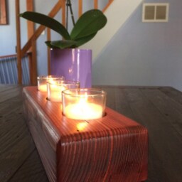 Wood Candleholder - thumbnail 3