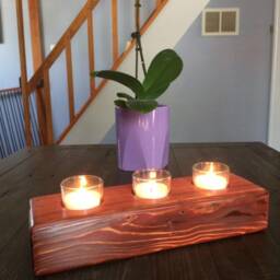 Wood Candleholder - thumbnail 2