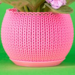Knit Planter 4 Inch Small Plant Container - thumbnail 3