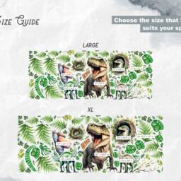 Dinosaur Wall Decal For Boys Room - Kids Removable Stickers Bring Prehistoric Excitement To Your Nursery - thumbnail 4