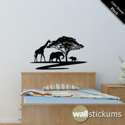 Safari Animals Wall Decal - Nursery & Playroom Decor - thumbnail 3