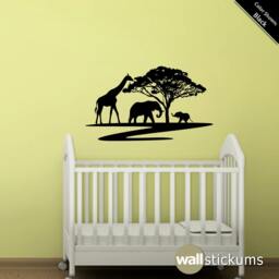 Safari Animals Wall Decal - Nursery & Playroom Decor