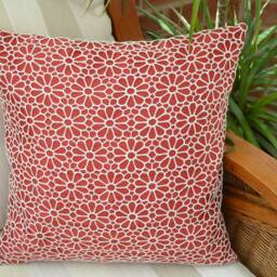 Decorative Pillow Cover, Red Pillowcase, Mother's Day Gift, Handmade Throw Pillow, Accent Case, Pillowcase - thumbnail 2