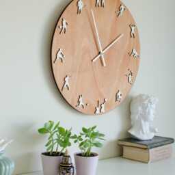 Multisport Wood Wall Clock, Sports Decor, Gift For Athletes - thumbnail 4