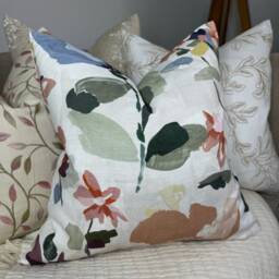Floral Pillow Cover, Decorative Cushion Cover - Throw Double Sided Countryside Home, Square For Chair - thumbnail 2