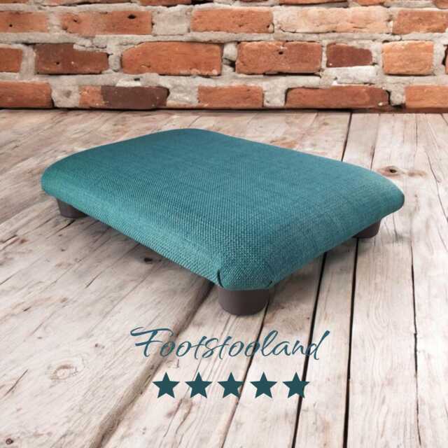 Low Footstool Handmade Multicolor Ottoman, Desk Footrest - 7.5cm - image 1