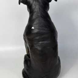 staffordshire Bull Terrier Urn, Pet Memorial, Portrait, Dog Art, Gifts For Lovers, Clay Sculpture, Memorial - thumbnail 4