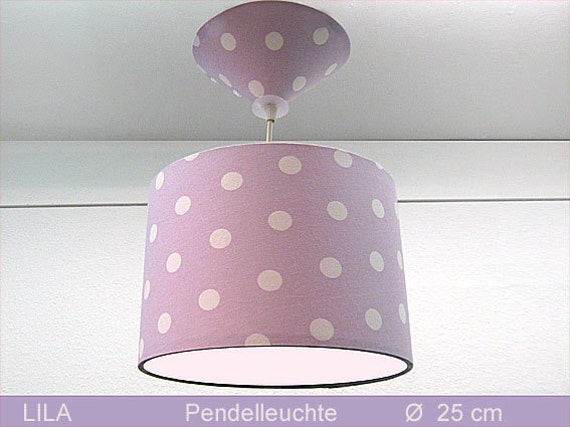 Children's Lamp With Dots Lila ??25 cm Pendant Diffuser - image 1