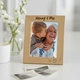 Nanny & Me Photo Frame, Personalised Plaque & Picture Frame Gift, Grandma Present - thumbnail 2