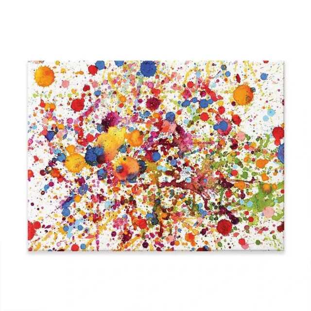 Paint Splash Canvas Print, Colorful Abstract Wall Art - image 1