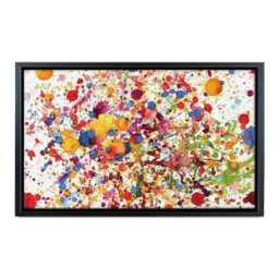 Paint Splash Canvas Print, Colorful Abstract Wall Art - thumbnail 4