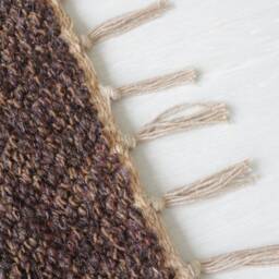 Medium Handwoven Brown Rug, Bedroom Bathroom Area Bohemian Farmhouse Decor, Bruin Tapijt, Kitchen Rug - thumbnail 4