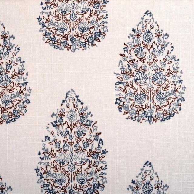 Kedara Leaf/Foliage Linen Pillow Cover in Indigo, Lemongrass, Or Aqua - image 1