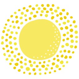 Patterned Sun Fabric Wall Sticker - Repositionable Nursery Decal Peel & Stick - thumbnail 2