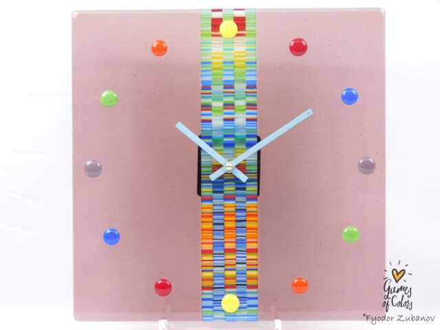 "A Decorative Wall Clock ""Sweet Candy. Cranberry Juice" - image 1