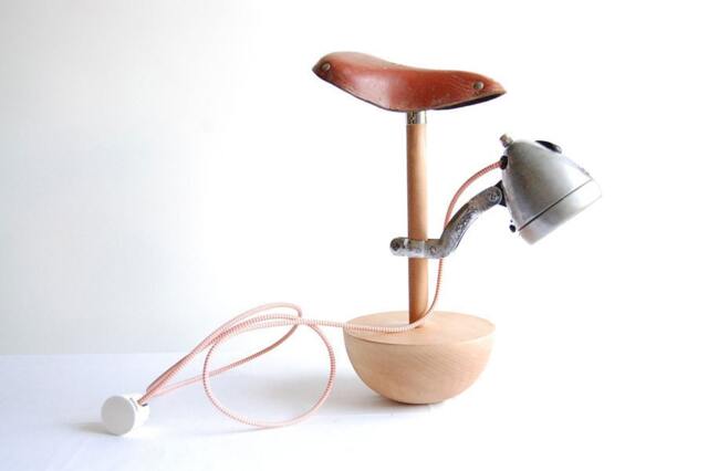 Bicycle. Handcrafted Vintage Industrial Desk/Floor Lamp - image 1