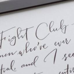 Custom Hand-Lettered Gift For Men Handwritten Quote Office Decor For Him Calligraphy Service Inspirational Keepsake - thumbnail 3