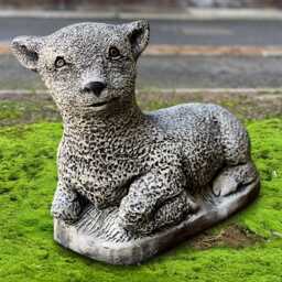Large Concrete Lamb Statue Cement Animal Sculpture Garden Farm Figurine Handmade Yard Ornament Outdoor Stone Lover Gift - thumbnail 4