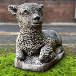 Large Concrete Lamb Statue Cement Animal Sculpture Garden Farm Figurine Handmade Yard Ornament Outdoor Stone Lover Gift - thumbnail 3