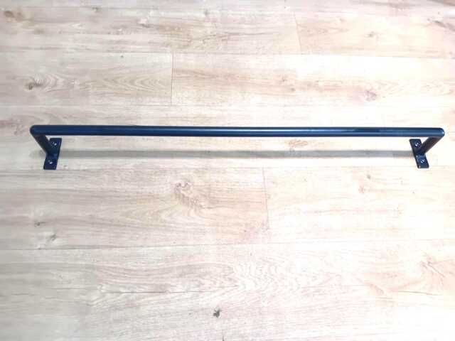 Ex Heavy Duty Curtain Rail, Wrought Iron - Forged Steel Handcrafted in UK + Free Fitting Kit - image 1