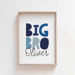 Set Of 3 Playroom Prints, Brother Bedroom Sibling Boys Rule Wall Art, Decor, Kids - thumbnail 2